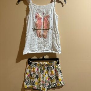 Carter's White and Pink Kids Matching Set